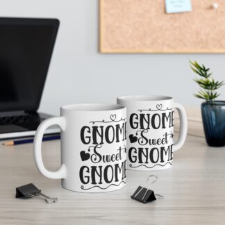 Whimsical Gnome Mug | Gnome Sweet Gnome Coffee Cup for Garden Lovers, Gift for Friends, Home Decor, Birthday, Housewarming