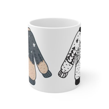 Cozy Sweater Mug - 11oz Holiday Coffee Cup with Winter Design - Image 2