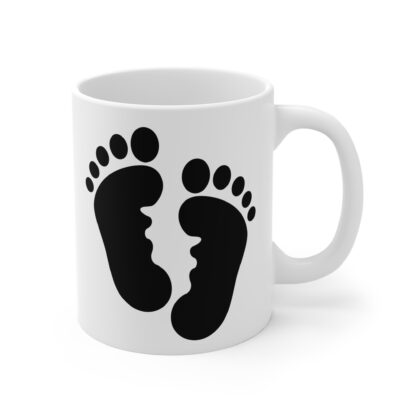 Baby Feet | White Ceramic Mug 11oz - Image 4
