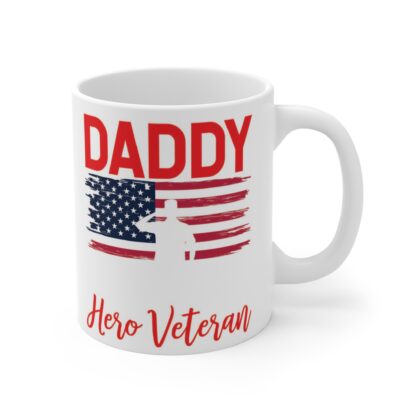 Patriotic Veteran Mug, Father's Day Gift, Hero Veteran Coffee Cup, Military Appreciation, Dad Gift Idea, Custom Mug - Image 4