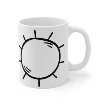 Sun Design White Ceramic Mug 11oz - Image 4
