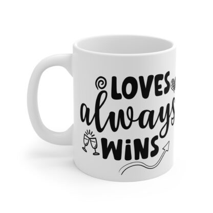 Inspirational Love Wins Mug - 11oz Coffee Cup for Celebrations & Gifts - Image 3