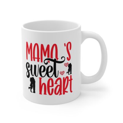 Mama's Sweet Heart Mug - 11oz Coffee Cup for Mother's Day & Family Love - Image 4