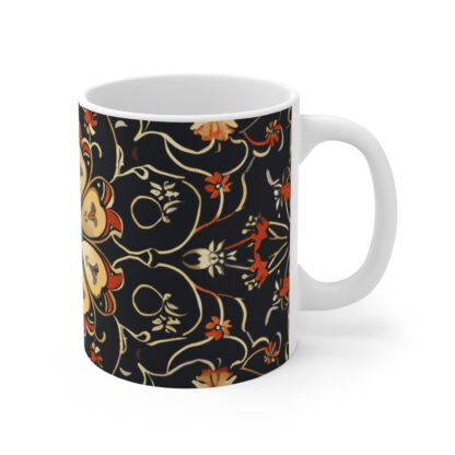 Bohemian Floral Pattern Mug - 11oz - Perfect for Coffee Lovers and Art Enthusiasts - Image 4