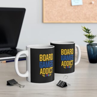 Board Games Addict Mug - Perfect Gift for Gamers, Coffee Lovers, Board Game Nights, Home Office, Birthday, Holiday Decor