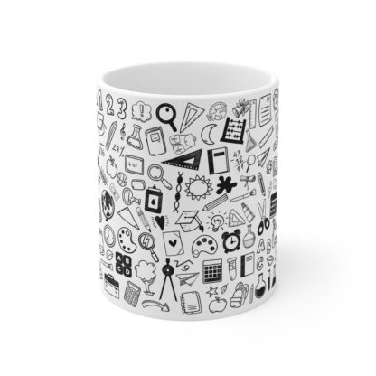Creative Doodle 11oz Mug - Perfect for Students and Teachers - Image 2