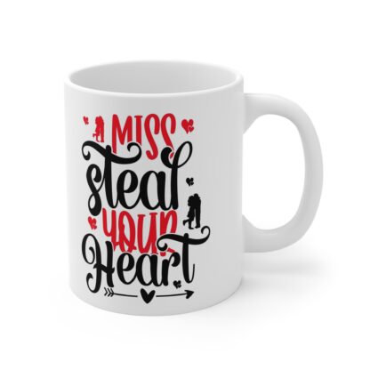 "Miss Steal Your Heart" Coffee Mug - 11oz Romantic Gift for Couples - Image 4