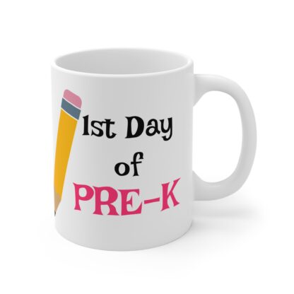 ‘1st Day of Pre-K’ Mug - Celebrate Milestones with a Fun Design - Image 4
