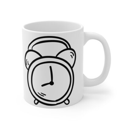 Cute Alarm Clock Mug - 11oz Coffee Cup for Morning Motivation - Image 4
