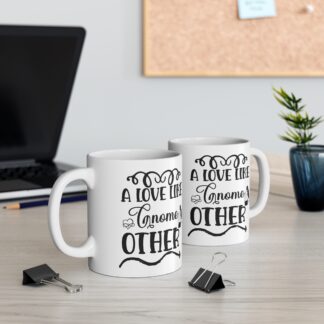 Romantic Gnome Love Mug - 11oz Coffee Cup for Couples