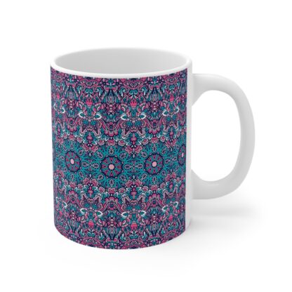 Bohemian Patterned Mug 11oz - Cozy Coffee Cup for Home and Office - Image 4