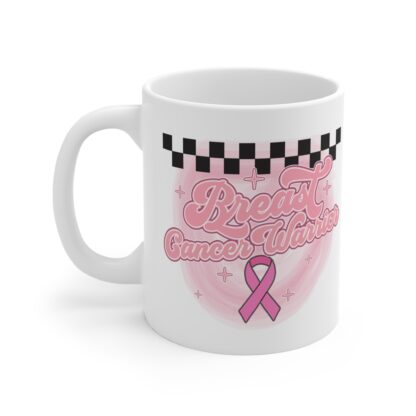Breast Cancer Warrior Mug - 11oz Inspirational Coffee Cup - Image 3
