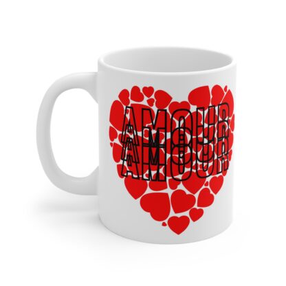 Love Heart Mug | Valentine's Gift, Romantic Coffee Cup, Cute Tea Mug, Amour Design, Heart-Themed Drinkware - Image 3