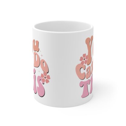 Positive Affirmation Mug - 11oz Inspirational Coffee Cup - "You Can Do This" Design - Image 2