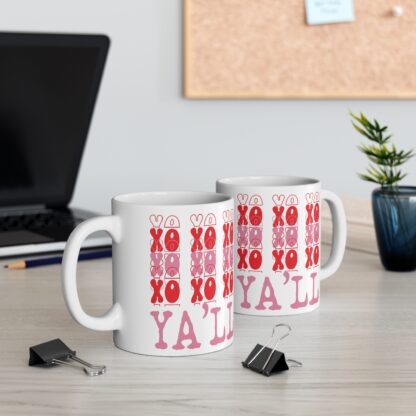 Romantic Coffee Mug - XOXO Ya'll Love Design