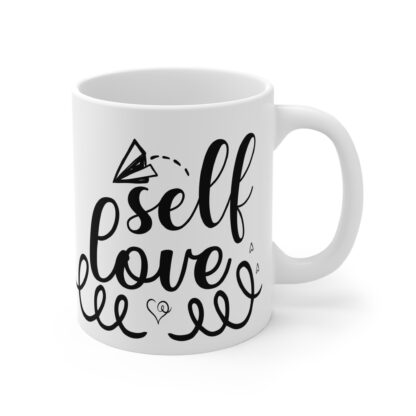 Self Love Mug - Inspirational Coffee Cup, Gift for Friends, Motivational Drinkware, Self-Care, Breast Cancer Awareness - Image 4