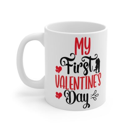 My First Valentine's Day Mug - 11oz Cute Coffee Cup for New Parents - Image 3