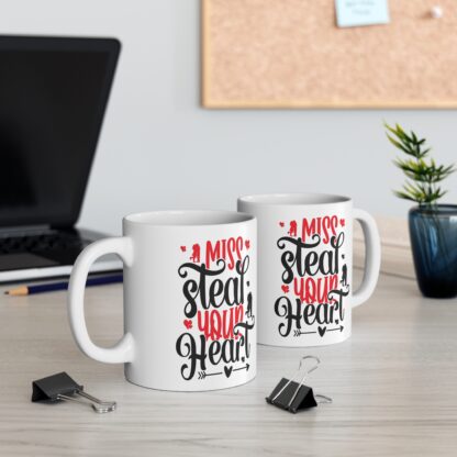 "Miss Steal Your Heart" Coffee Mug - 11oz Romantic Gift for Couples