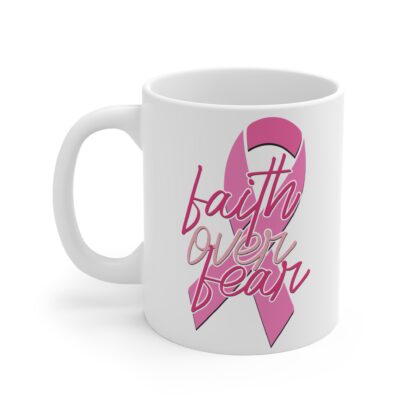 Faith Over Fear Mug - 11oz Inspirational Coffee Cup - Image 3