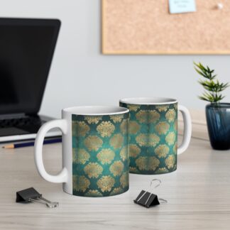 Elegant Floral Pattern 11oz Mug - Perfect for Cozy Mornings and Special Occasions