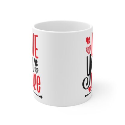 Romantic Love You More Mug - 11oz Coffee Cup for Couples & Valentine's Day - Image 2