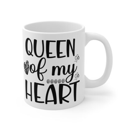 Queen of My Heart Mug - 11oz Coffee Cup for Her, Perfect Gift for Valentine's Day or Mother's Day - Image 4