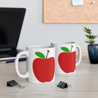 Red Apple on White Background |11oz Ceramic Mug