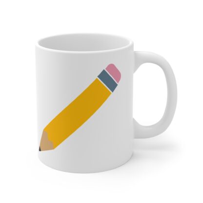 Colorful Pencil Design 11oz Mug - Perfect Gift for Teachers and Students - Image 4
