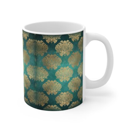 Elegant Floral Pattern 11oz Mug - Perfect for Cozy Mornings and Special Occasions - Image 4