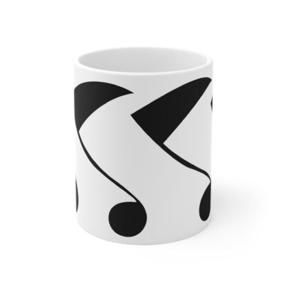 Stylish Music Notes Mug - 11oz Coffee Cup for Music Lovers - Image 2