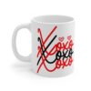 XOXO Love Mug - 11oz Cute Coffee Cup for Valentine's Day and Gifts - Image 3
