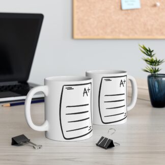 A+ Grade Coffee Mug | 11oz Motivational Teacher Gift
