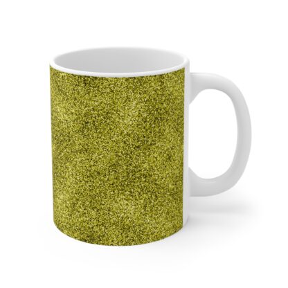 Golden Glitter 11oz Coffee Mug - Stylish and Vibrant for Daily Use - Image 4