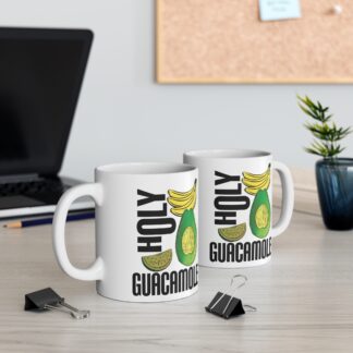 Holy Guacamole Mug - Fun Avocado & Banana Coffee Cup for Food Lovers