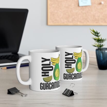 Holy Guacamole Mug - Fun Avocado & Banana Coffee Cup for Food Lovers