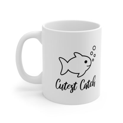 Fish Cutest Catch | White Ceramic Mug 11oz - Image 3