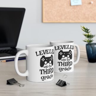 Gaming Mug - Leveled Up to Third Grade - Perfect Gift for Kids