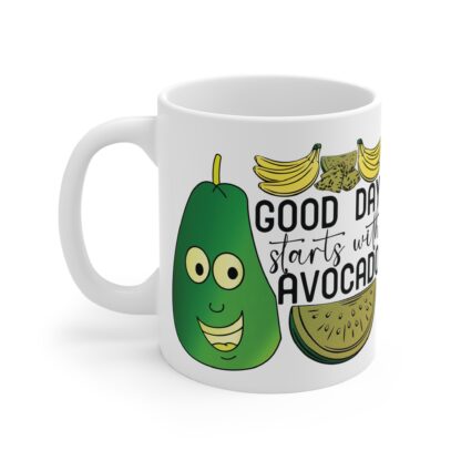 Good Day Avocado Mug - 11oz Fun Kitchenware for Breakfast Lovers - Image 3
