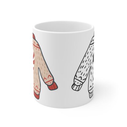 Cozy Sweater Mug 11oz | Christmas Hot Cocoa Cup | Cute Holiday Gift - Image 2
