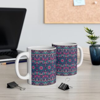 Colorful Mandala Pattern Mug - 11oz Coffee Cup for Boho Lovers