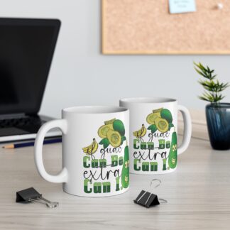 Funny Avocado Mug – "Guac Can Be Extra, Can I?" 11oz Coffee Cup