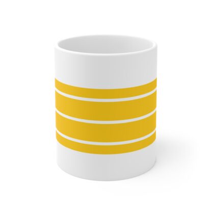 Yellow Pencil Design Mug - 11oz Coffee Cup - Image 2