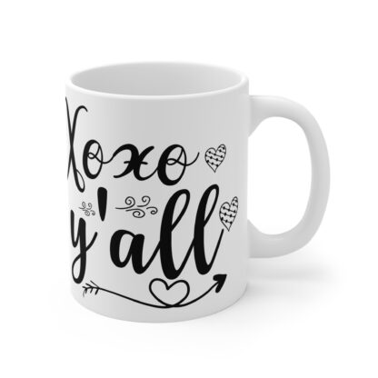 Charming Love Mug, XOXO Coffee Cup, Heartwarming Gift for Friends, Valentine's Day or Everyday Use, Cute & Whimsical Design - Image 4