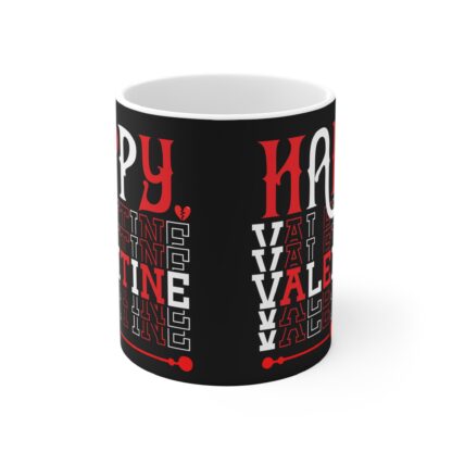 Happy Valentine Mug - 11oz Ceramic Coffee Cup for Romantic Gifts - Image 2