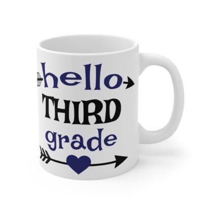 Hello Third Grade Mug - 11oz Teacher Gift - Image 4