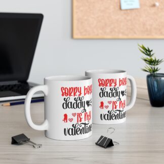 Valentine's Mug for Dads, Funny Coffee Cup, Gift for Father's Day, Cute Parent Mug, Love Quotes Drinkware
