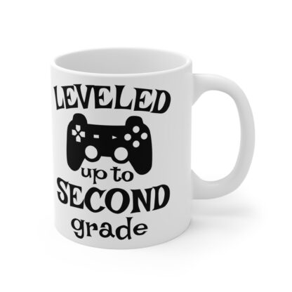 Funny Gamer Mug - Leveled Up to Second Grade - Perfect Gift for Kids & Gamers - Image 4
