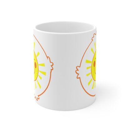 Sunshine Smiley Face | White Ceramic Mug 11oz - Image 2