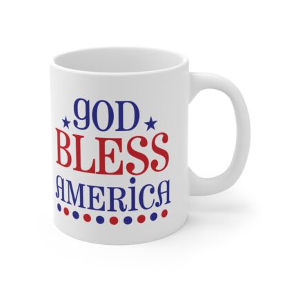 Patriotic 11oz Mug – God Bless America Design for Holidays and Celebrations - Image 4