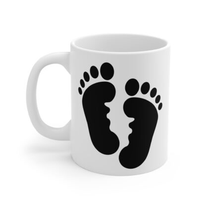 Baby Feet | White Ceramic Mug 11oz - Image 3